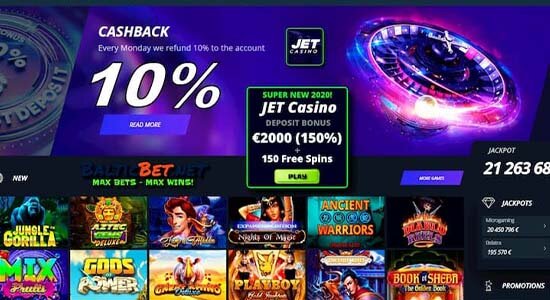Jet casino официальный сайт